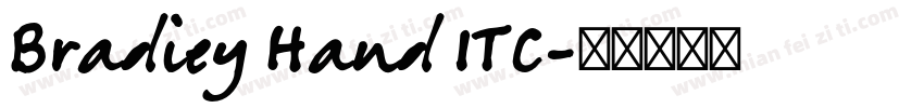 Bradiey Hand ITC字体转换